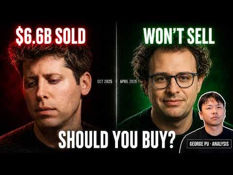 OpenAI Insiders Sold $6.6 Billion. Anthropic Refused. Should You Buy?