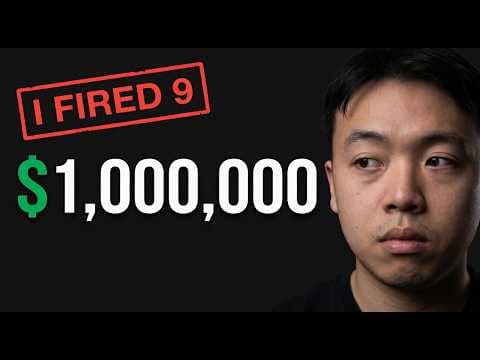 I fired 9 people to hit a million. I regret it.